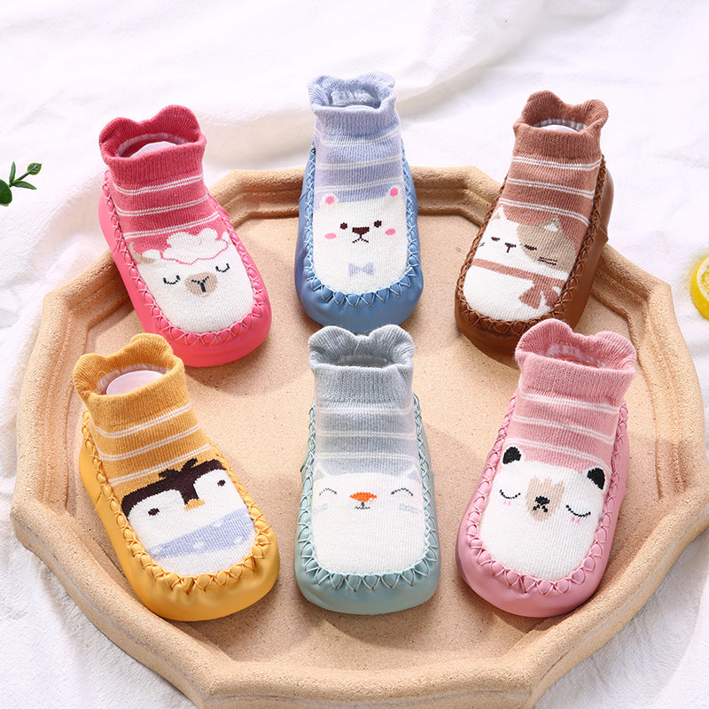 Baby Breathable Sock Shoes – Non-Slip Soft Sole Walking Socks for Infants & Toddlers