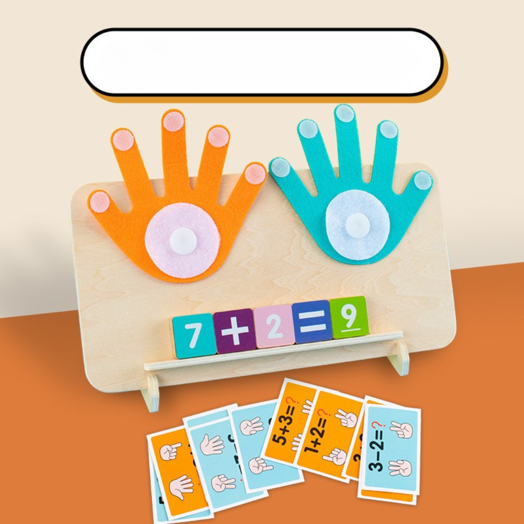 Montessori maths finger learning game