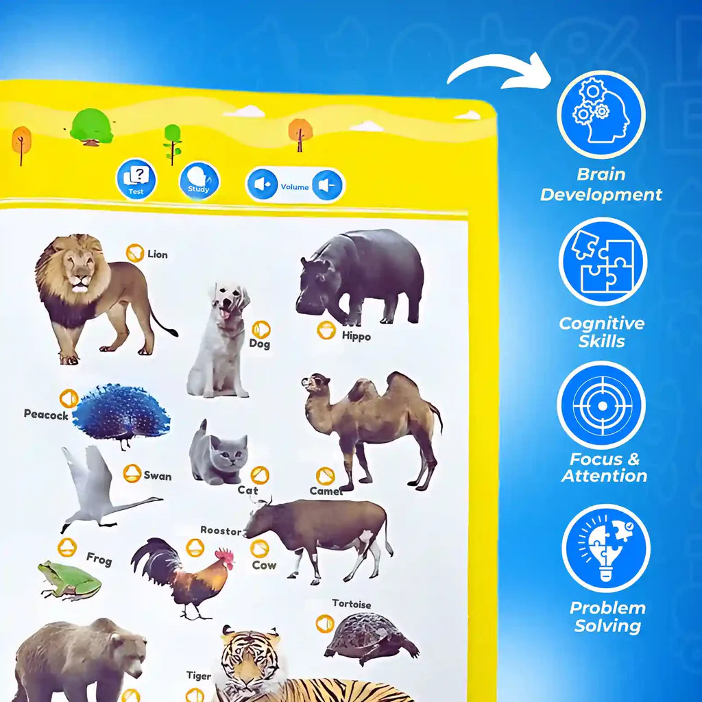 Talking English learning book for children