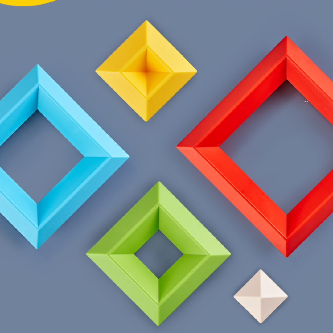 Child-Friendly Montessori Stacking Stones
