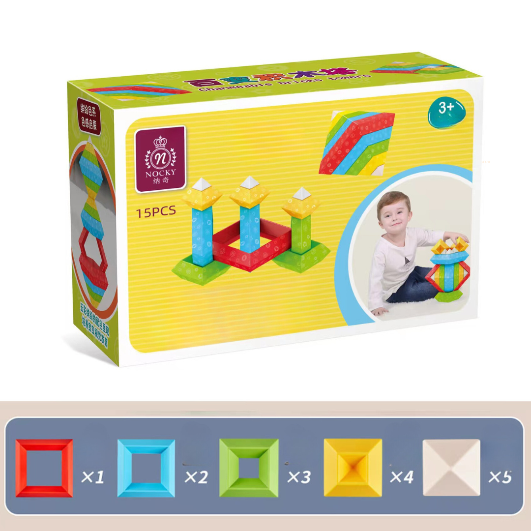 Child-Friendly Montessori Stacking Stones