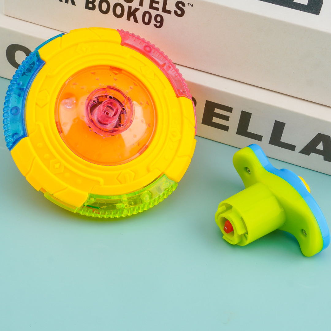 Luminous spinning top toy