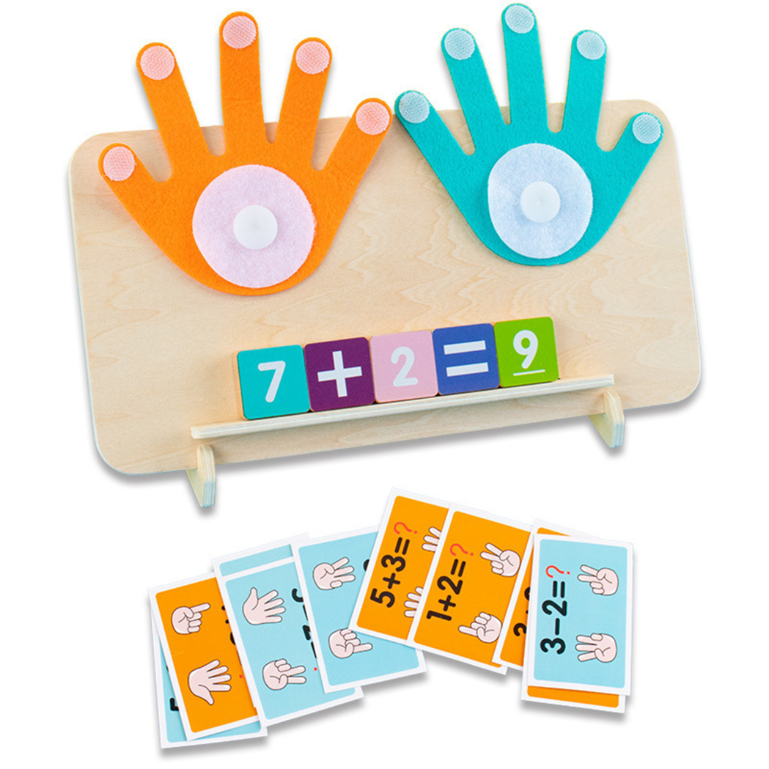Montessori maths finger learning game
