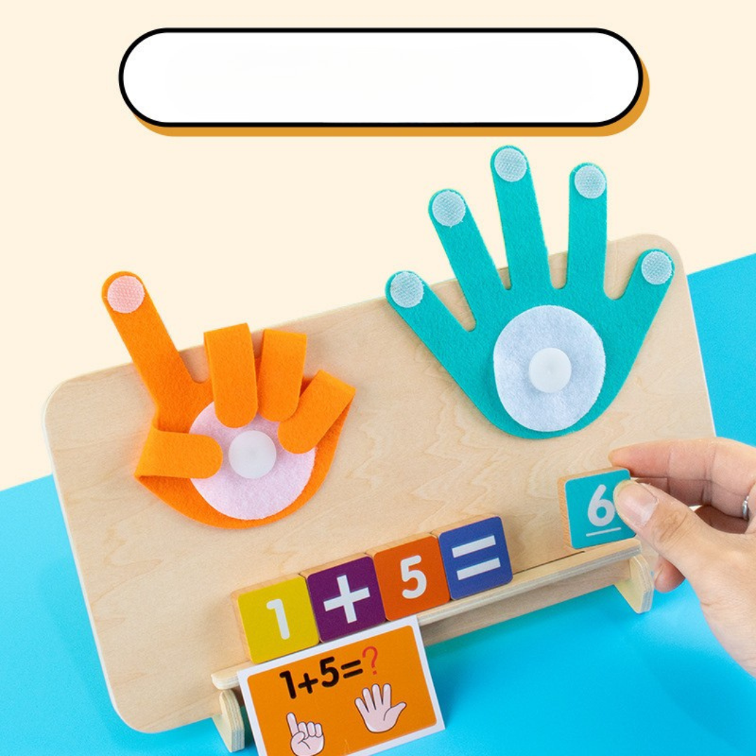 Montessori maths finger learning game