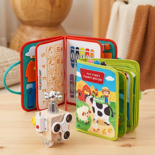 3-piece Montessori Play & Discovery Set for Independent Learning