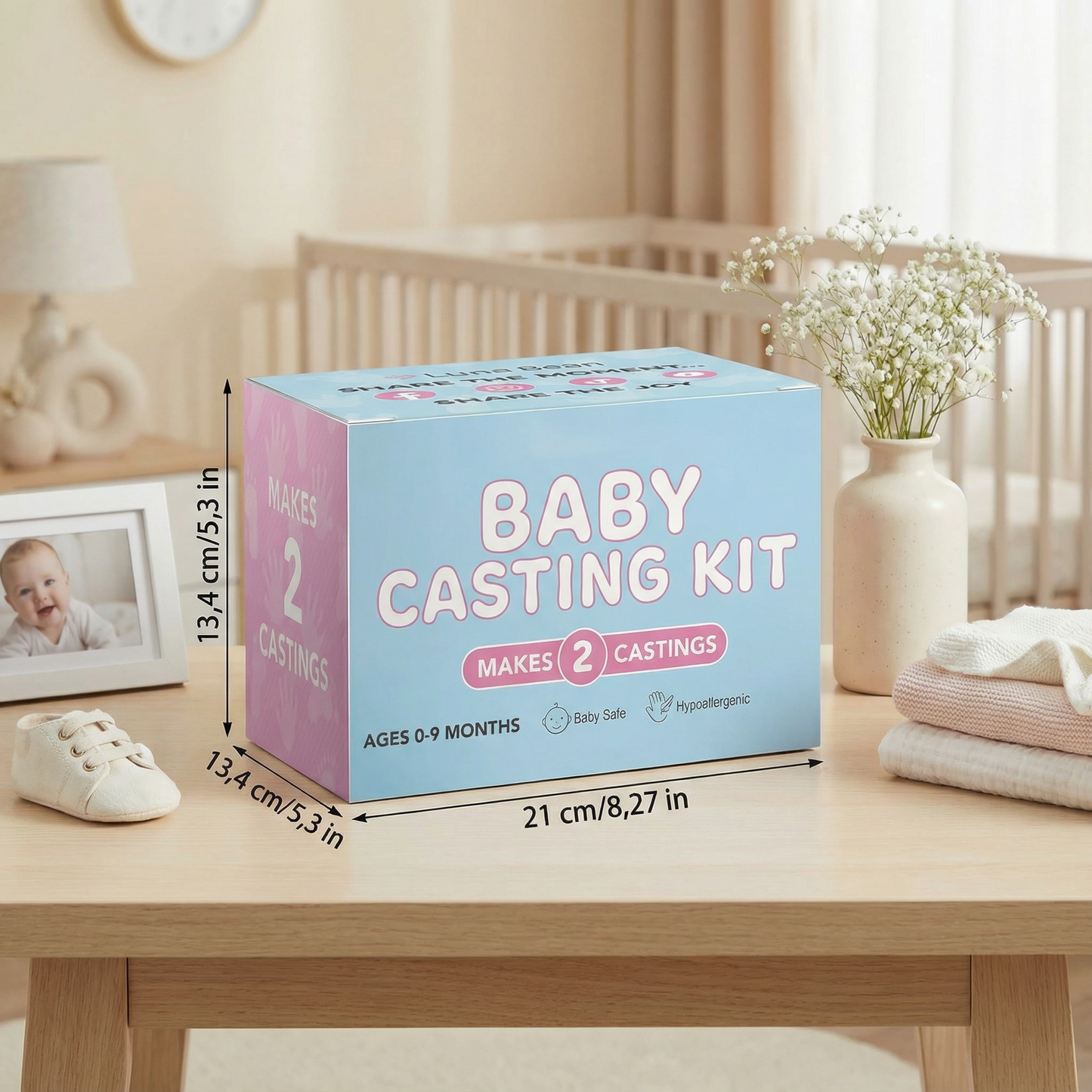 Baby Hand & Footprint Keepsake Kit – Memory Set for Newborns & Parents