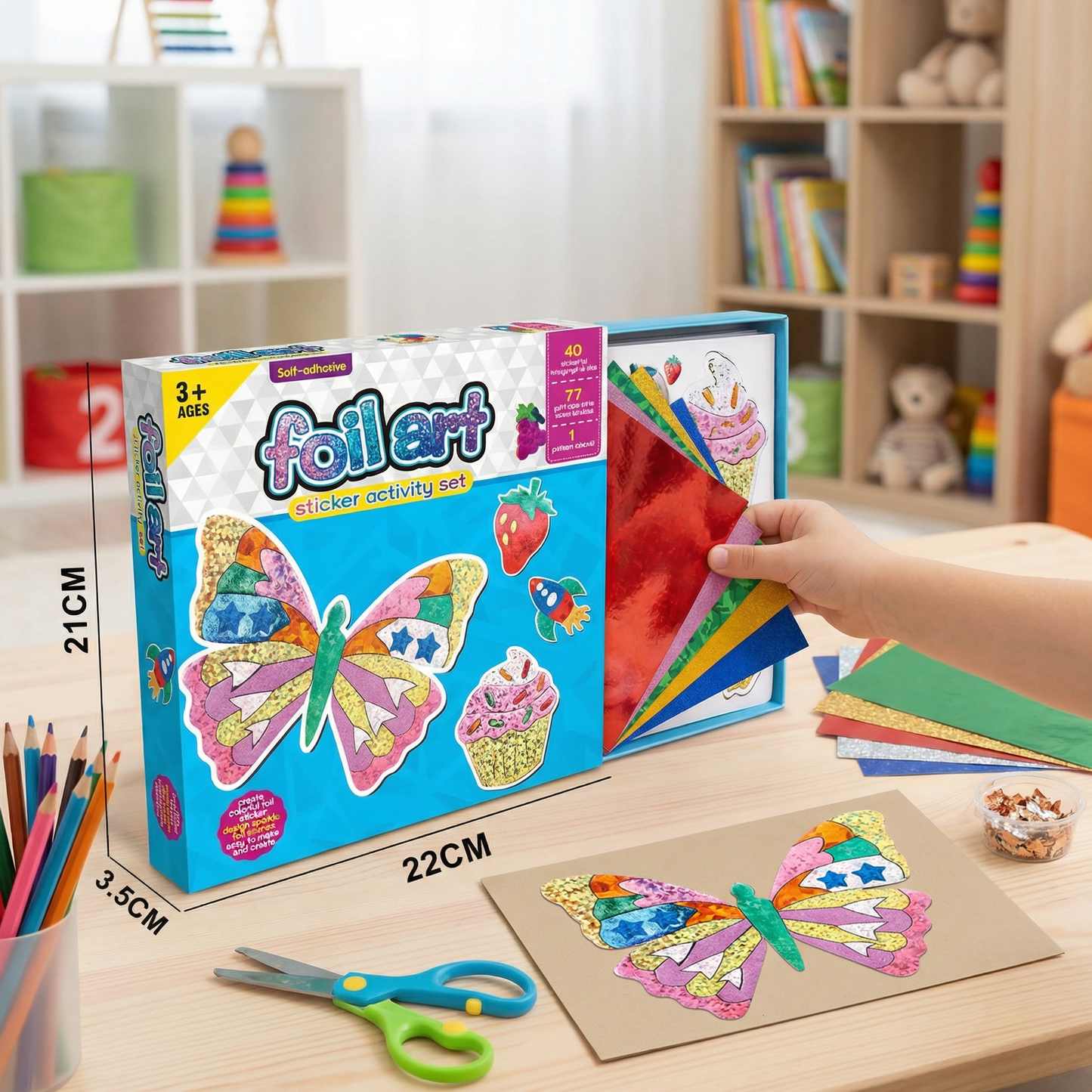 Foil Art Craft Kit for Kids – Mess-Free Creative Fun