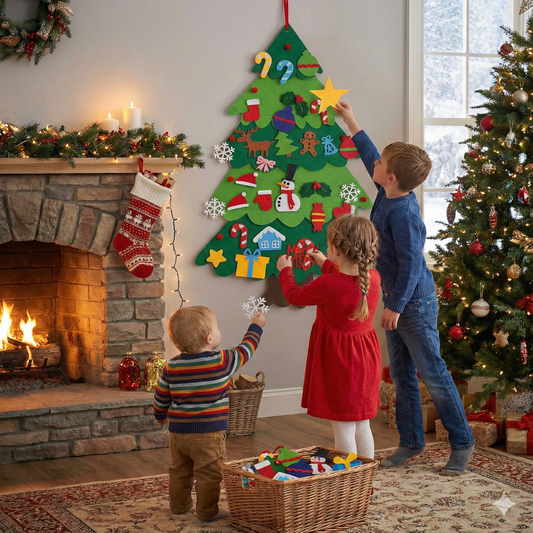 Montessori Felt Christmas Tree