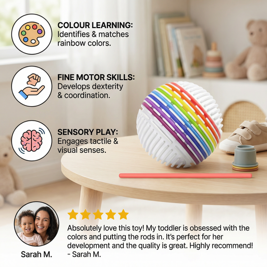 Montessori Sensory Ball – Colour Learning & Fine Motor Skills Toy