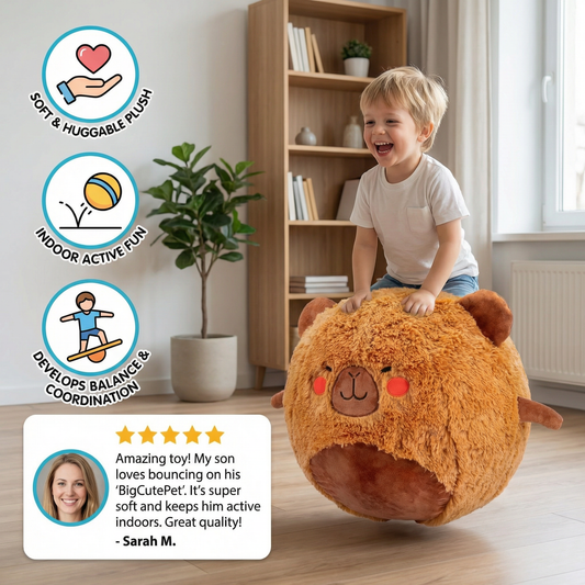 Inflatable Plush Hopping Animal for Kids – Bouncy Fun Toy