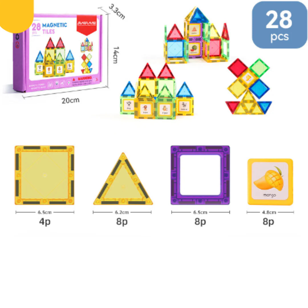 Creative Build - Magnetic Tiles Set