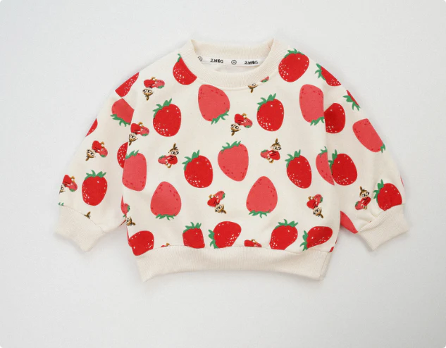 Strawberry Joy Winter Sweater