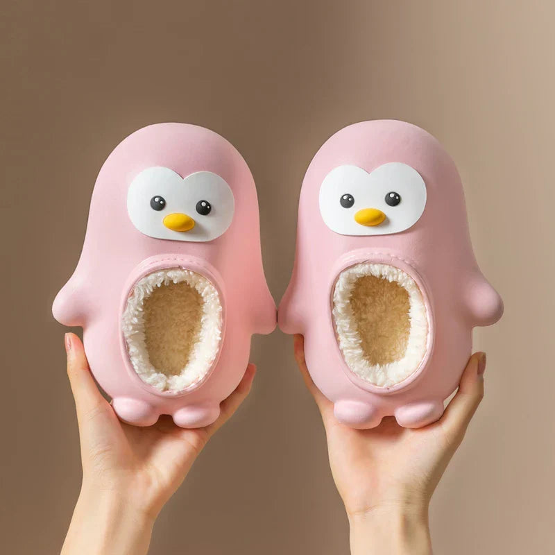 Cozy Penguin Slippers for Kids