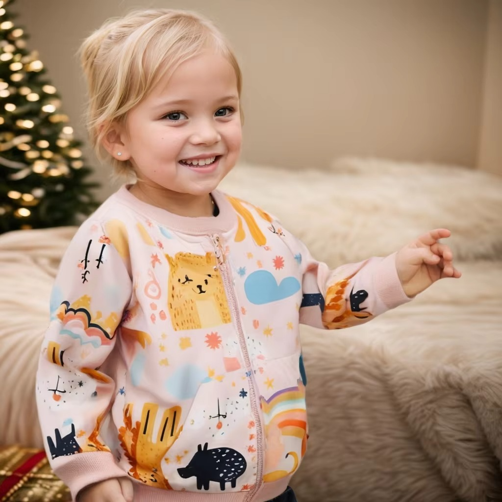 Cute Animal Design Sweater for Kids