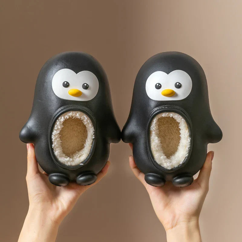 Cozy Penguin Slippers for Kids
