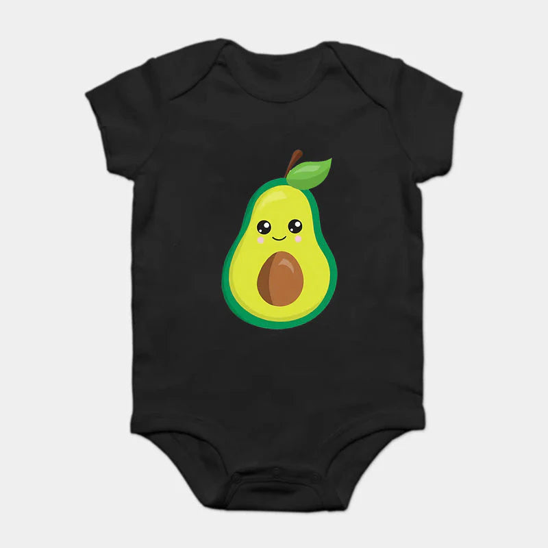 Matching Family Avocado T-Shirt - Black