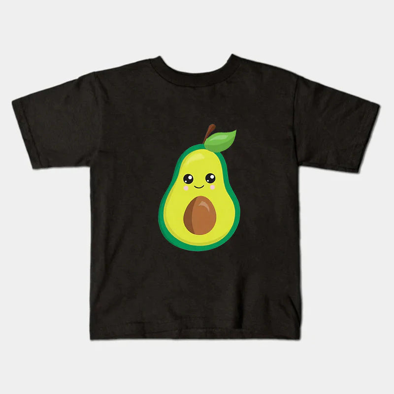 Matching Family Avocado T-Shirt - Black