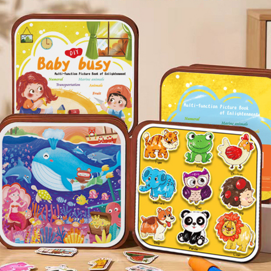 2-in-1 Magical Montessori Story Book for Drawing and Playing