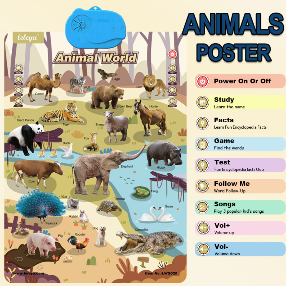 Talking English learning board for children