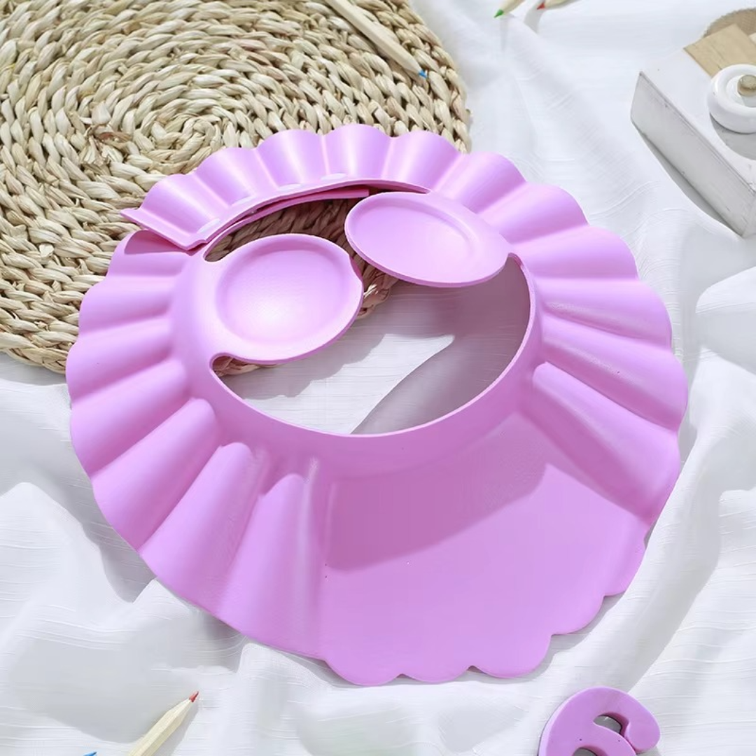 Baby water ear and face protection for bathing and showering