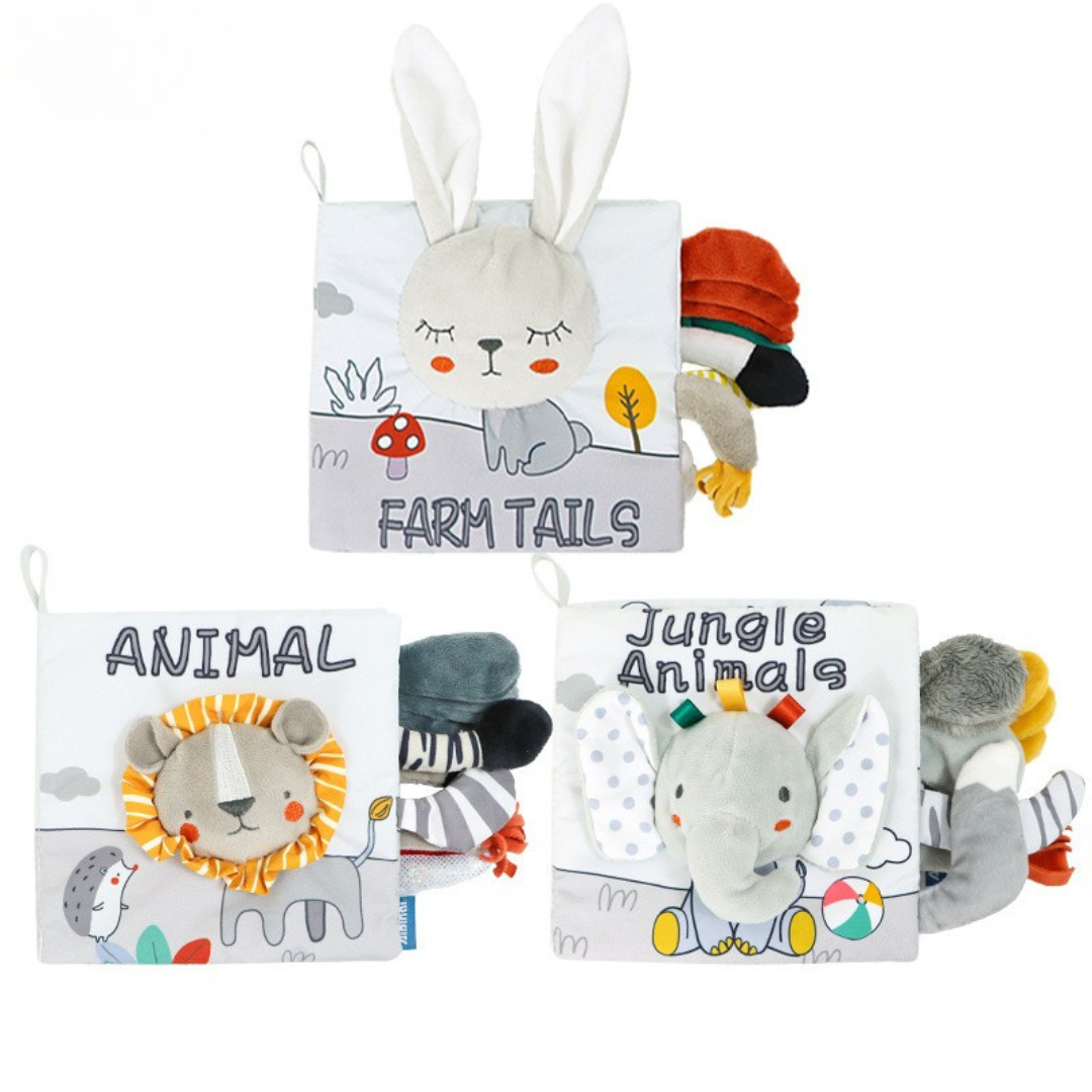 Sensory plush toy playbook for children