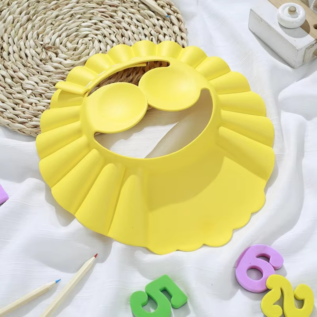 Baby water ear and face protection for bathing and showering