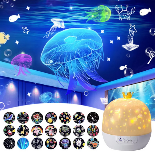 2-in-1 children's night light and projector