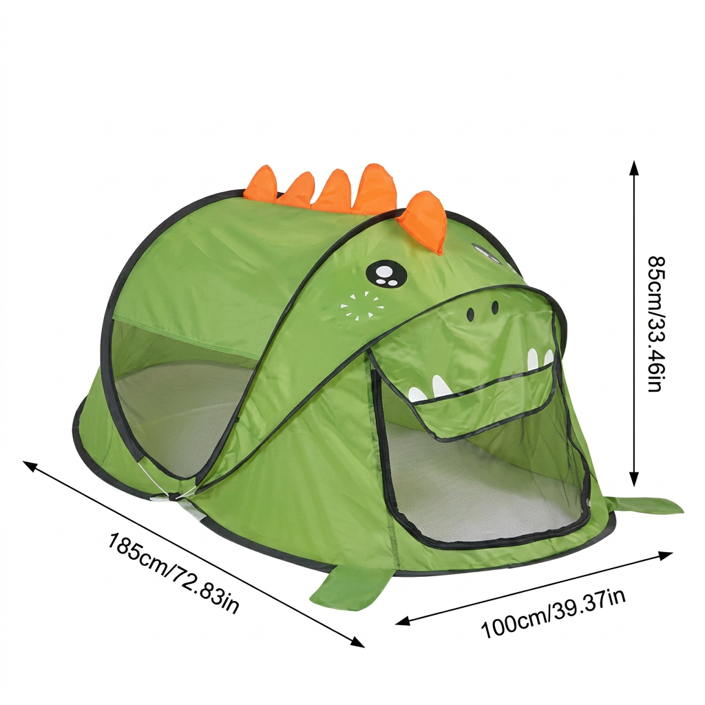 Foldable Dino Play Tent for Kids – Perfect for Warm Days & Cozy Playtime