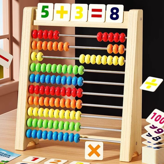 Wooden Abacus Counting Frame – Educational Toy for Learning to Count and Calculate