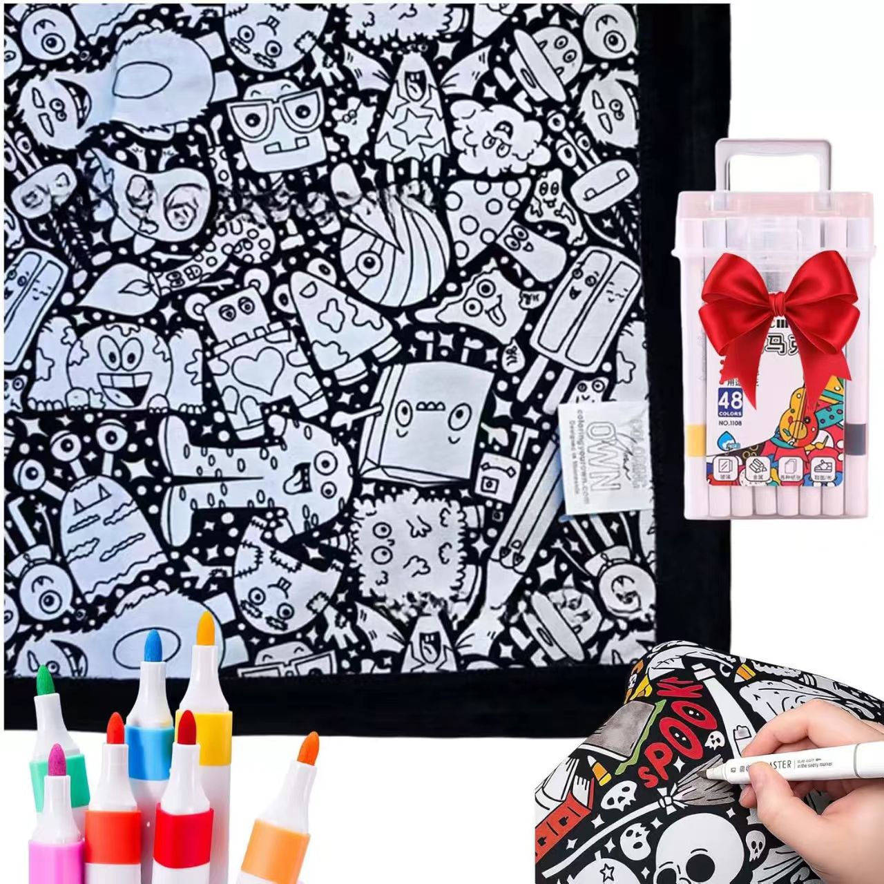 DIY Colouring Blanket for the whole family