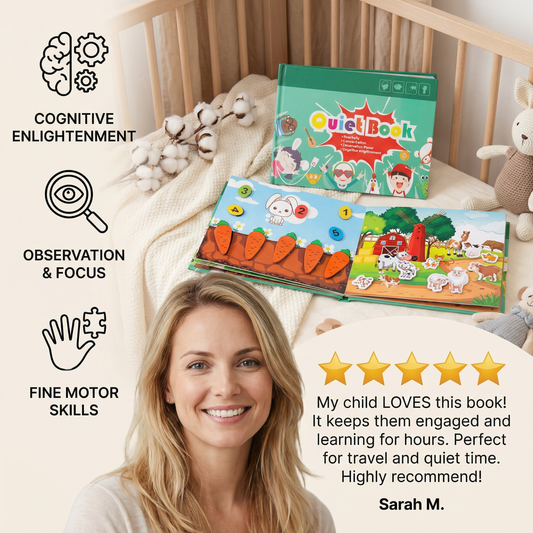 Montessori Reusable Sticker Book for Kids – Learning & Activity Busy Book