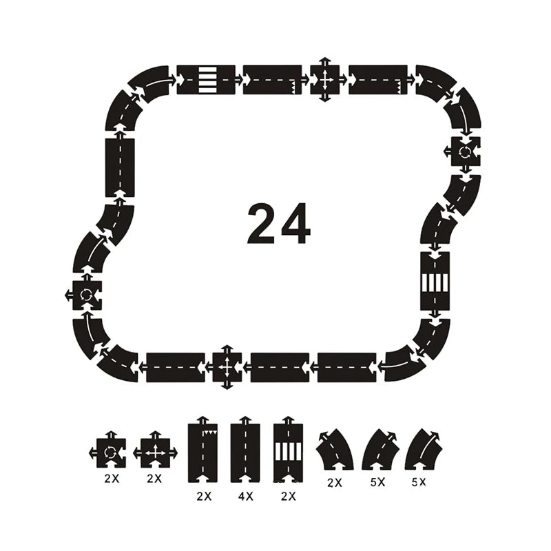 Build & Race Road Set