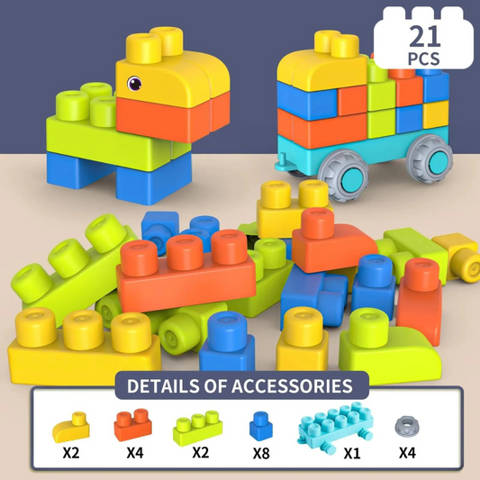 Children's Safe Rubber Building Blocks for Early Education