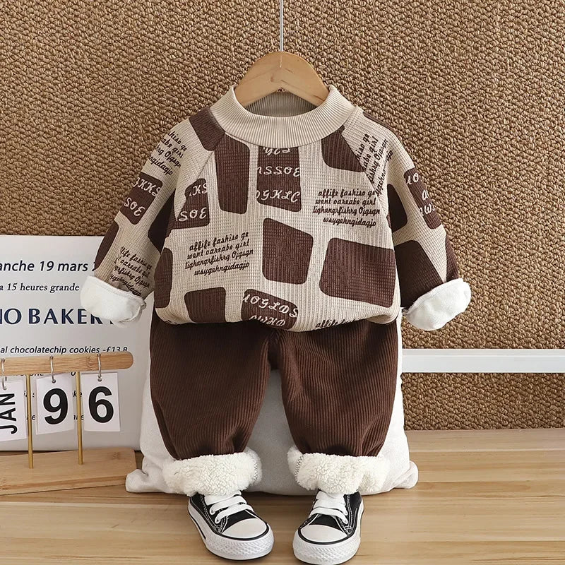 CozyFlex Boys’ Fleece Outfit – 2 Piece Set