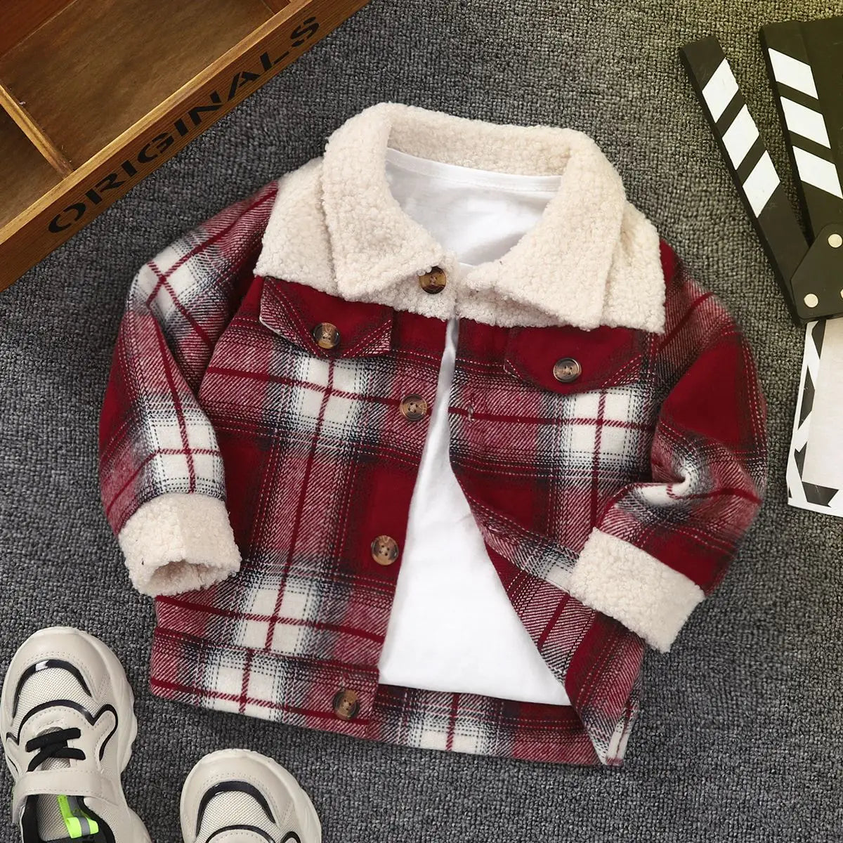 Plaid Warmth Kids Jacket
