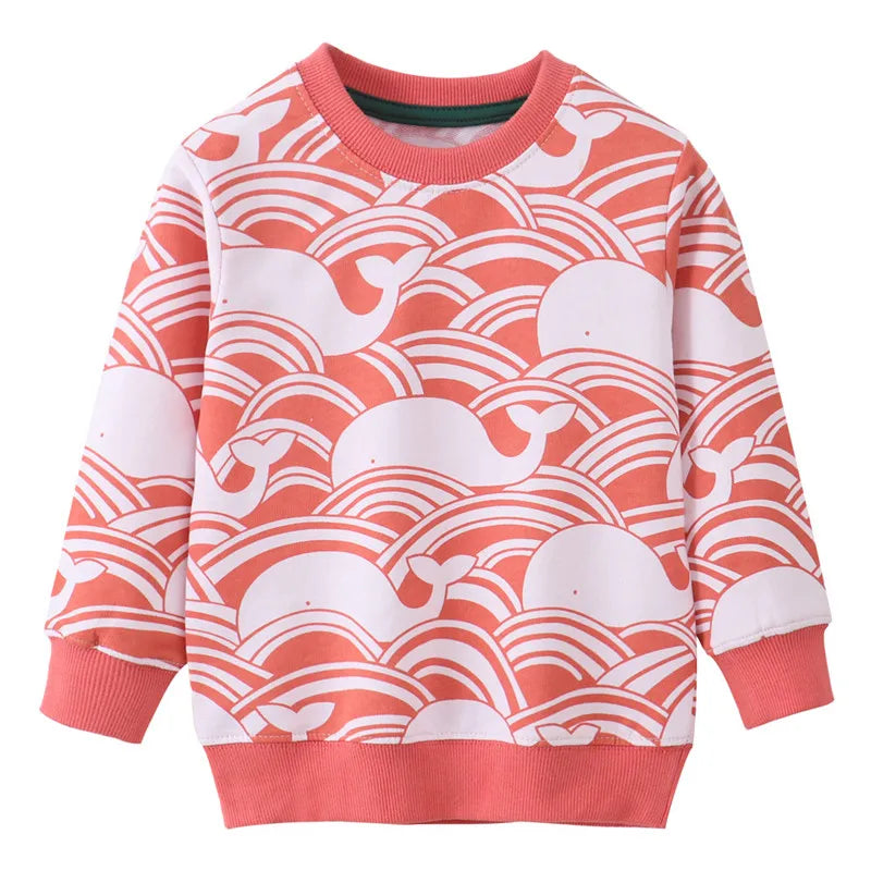 Autumn Whale Kids Sweater
