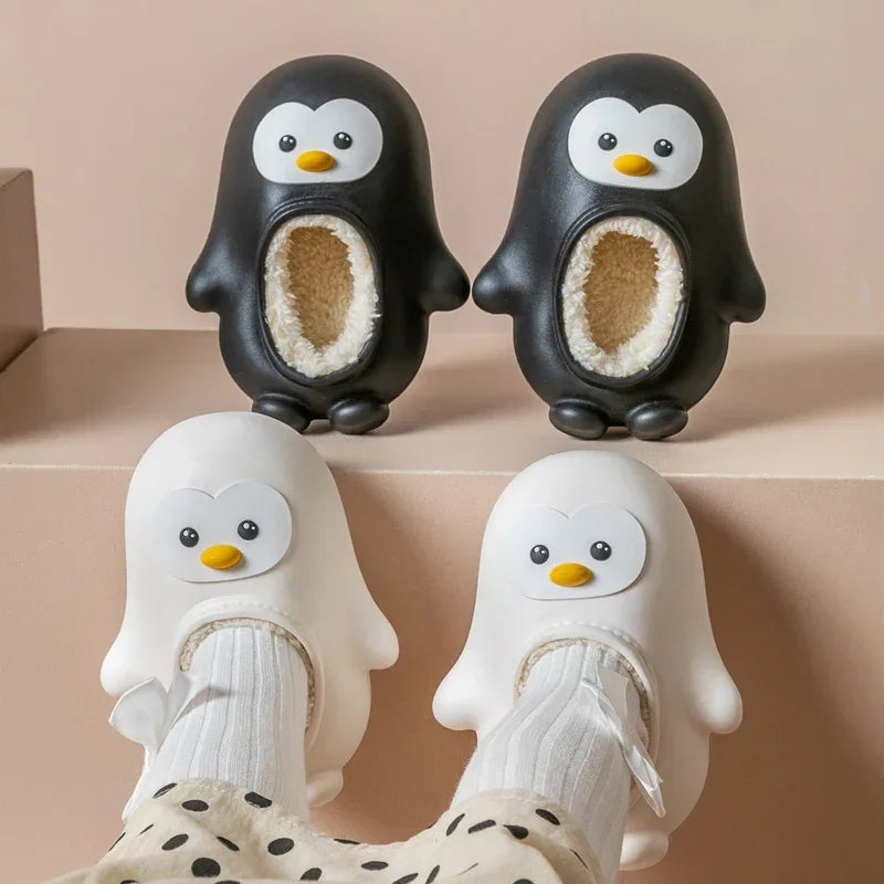 Cozy Penguin Slippers for Kids