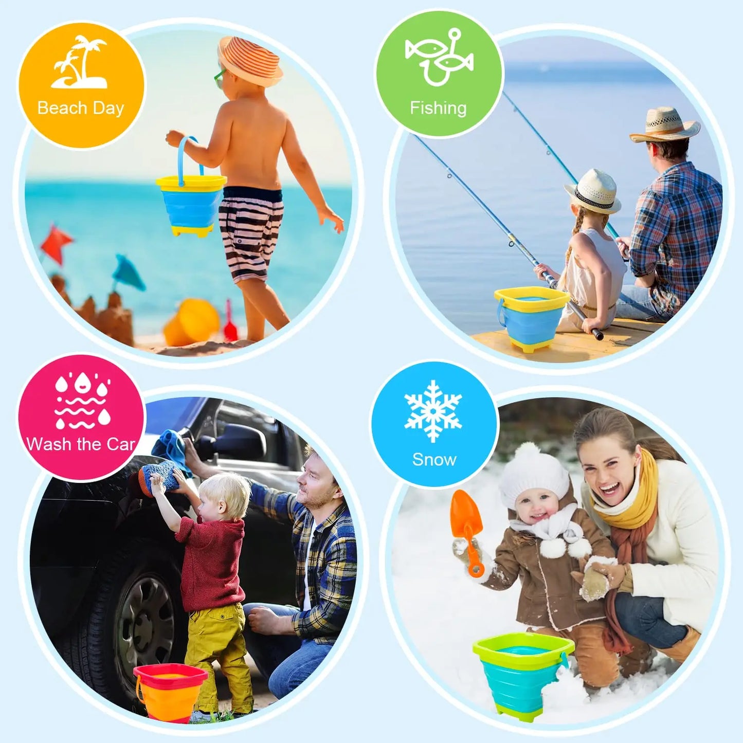 Foldable Beach Bucket