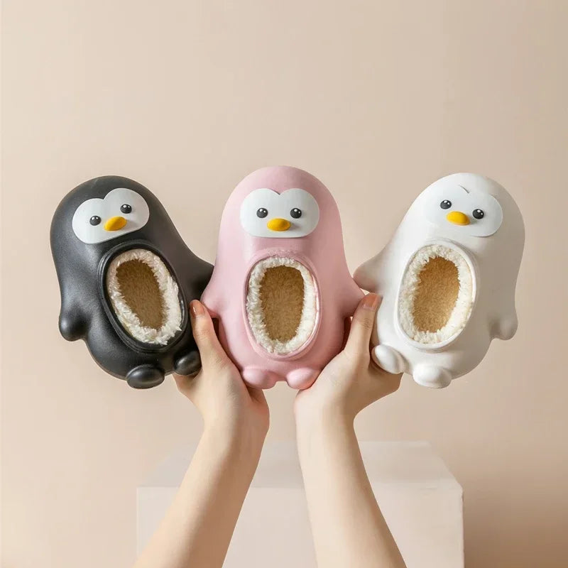 Cozy Penguin Slippers for Kids