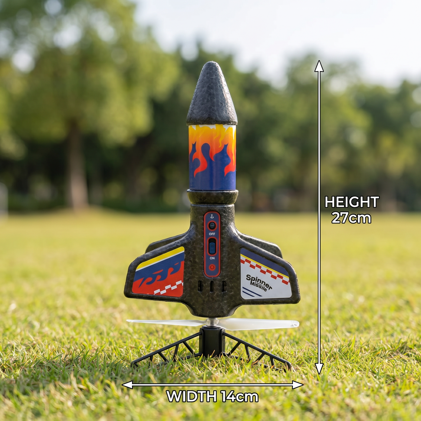 Kids Rocket Launcher with Parachute – Motorized Toy Rocket for Outdoor Adventures