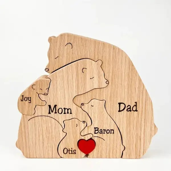 Handcrafted Personalised Bear Family