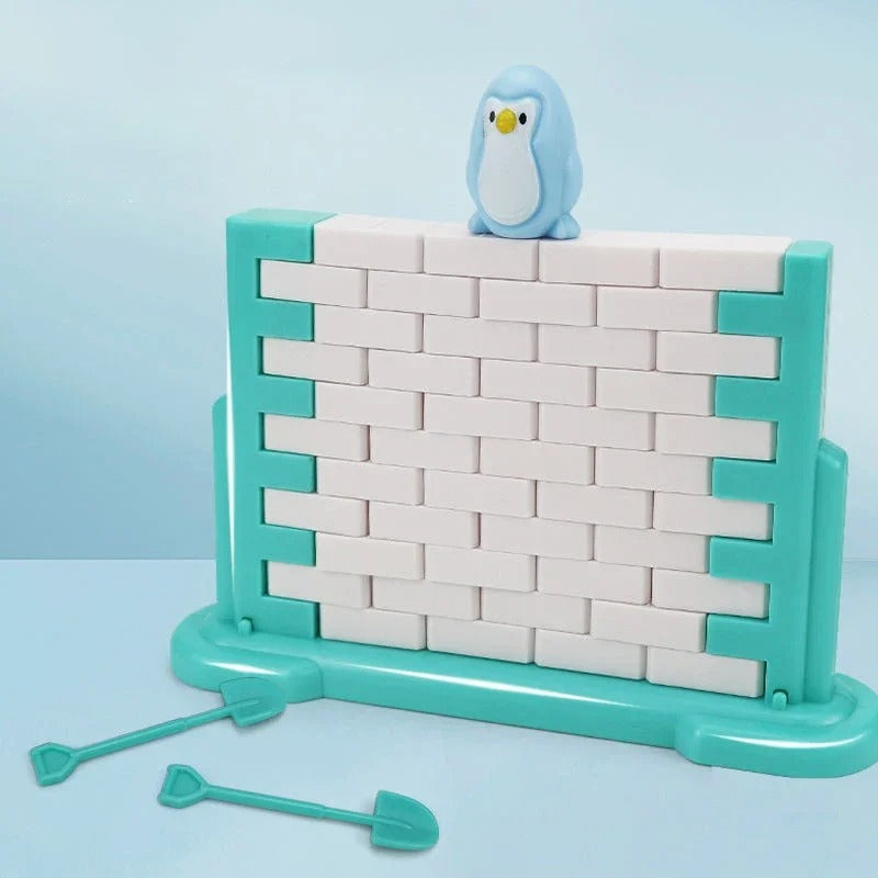 Penguin Brick Push Balance Family Game