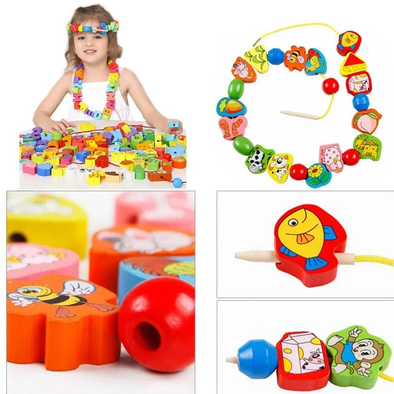 WoodLoom - Bead Stringing Set for Skill Development