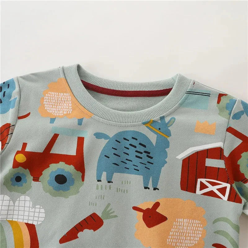 Cute Animal Design Sweater for Kids
