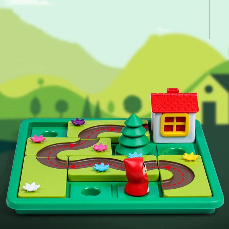 Montessori Little Red Riding Hood puzzle and skill game