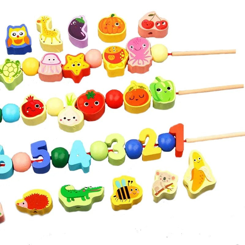 WoodLoom - Bead Stringing Set for Skill Development