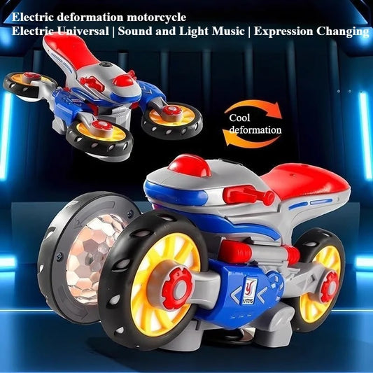 Luminous and dancing musical motorbike