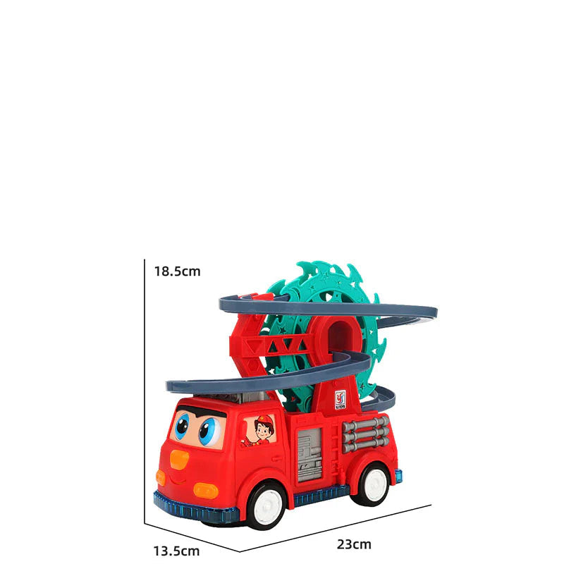 Fire brigade duck slide toy car