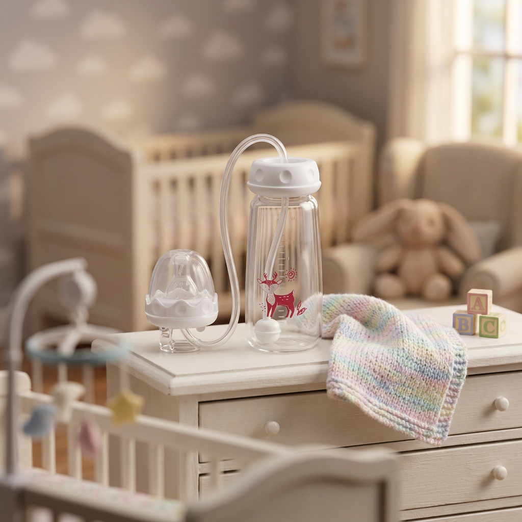 Hands-free Baby Feeding Bottle