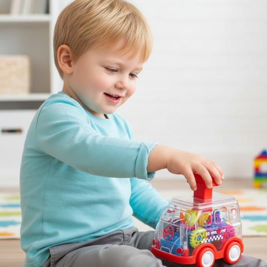 Push & Drive Colourful Gear Cars